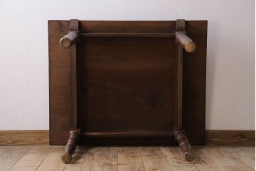 アンティーク家具　和製アンティーク　大正ロマンな総檜材のダイニングテーブル