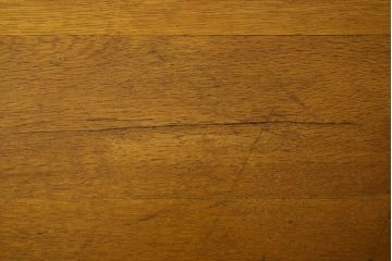 アンティーク家具　アンティーク　古いナラ材製のシンプルな横長作業台(テーブル)