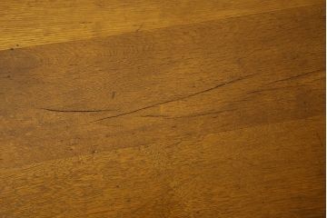 アンティーク家具　アンティーク　古いナラ材製のシンプルな横長作業台(テーブル)