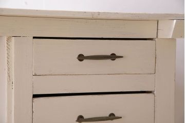 レトロ家具　古い木のレトロなデスク(アンティークペイント)