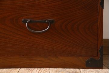 アンティーク家具　アンティーク　前面欅材　重ね二本松箪笥(衣装箪笥)