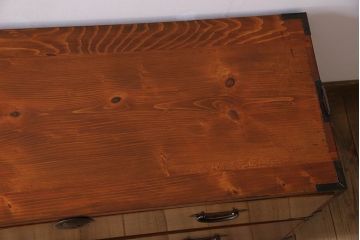 アンティーク家具　アンティーク　前面欅材　重ね二本松箪笥(衣装箪笥)