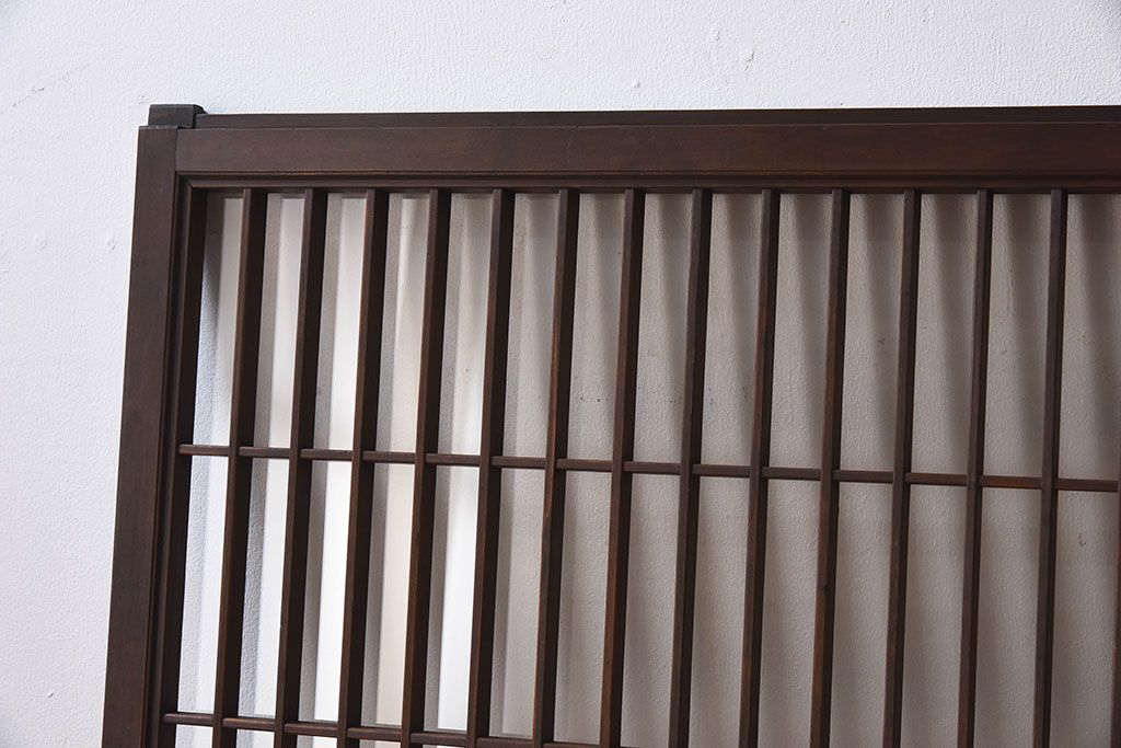 アンティーク　小さなガラス格子戸2枚セット(窓)(2)