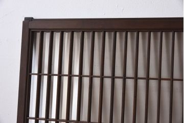 アンティーク　小さなガラス格子戸2枚セット(窓)(2)