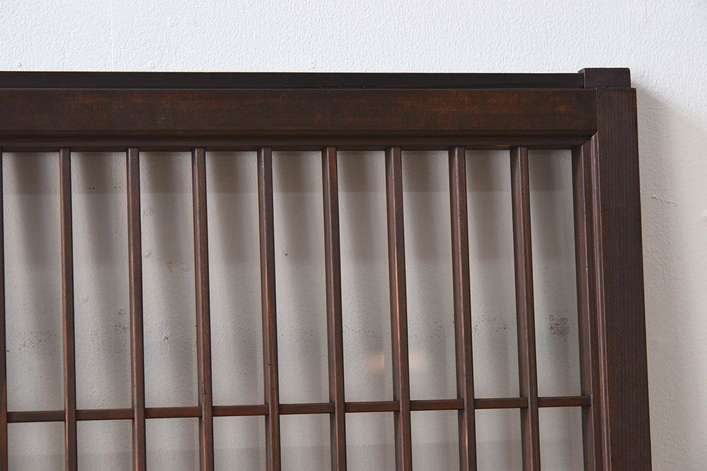 アンティーク　小さなガラス格子戸2枚セット(窓)(2)