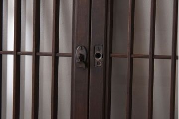 アンティーク　小さなガラス格子戸2枚セット(窓)(2)