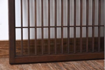 アンティーク　小さなガラス格子戸2枚セット(窓)(2)