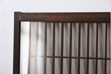 アンティーク　小さなガラス格子戸2枚セット(窓)(2)