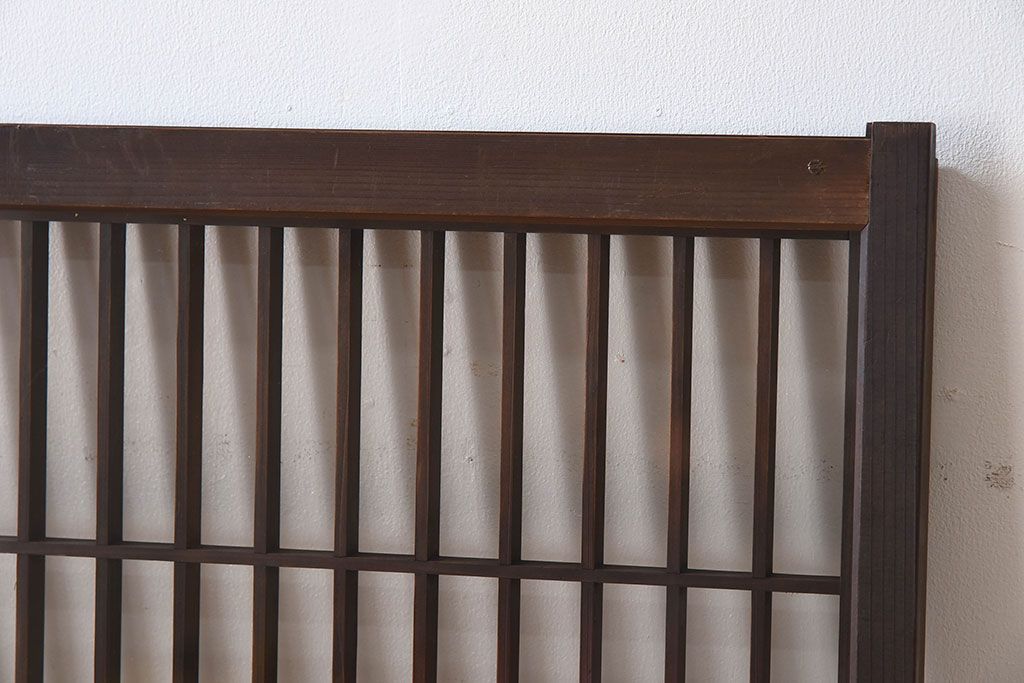 アンティーク　小さなガラス格子戸2枚セット(窓)(2)