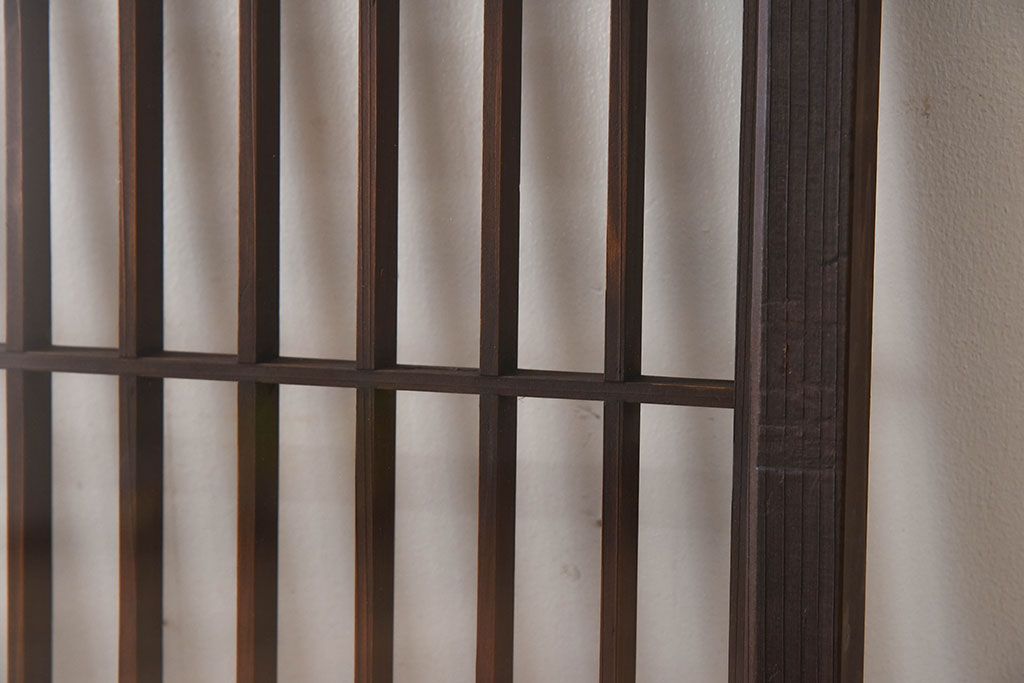 アンティーク　小さなガラス格子戸2枚セット(窓)(2)