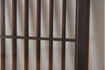 アンティーク　小さなガラス格子戸2枚セット(窓)(2)