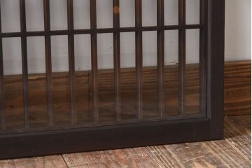 アンティーク　小さなガラス格子戸2枚セット(窓)(2)