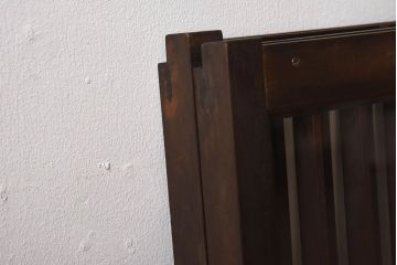 アンティーク　小さなガラス格子戸2枚セット(窓)(2)