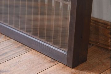 アンティーク　小さなガラス格子戸2枚セット(窓)(2)