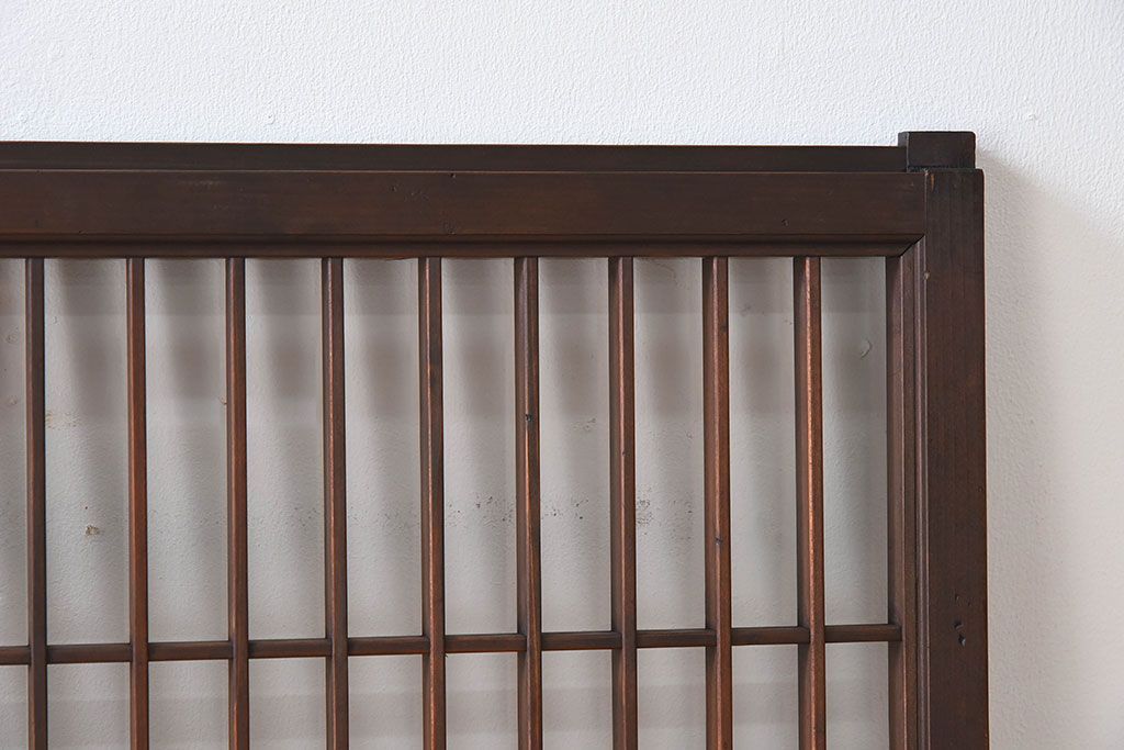 アンティーク　小さなガラス格子戸2枚セット(窓)(1)