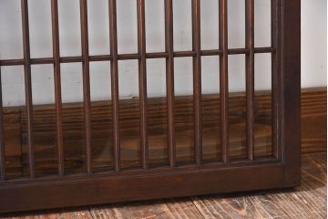 アンティーク　小さなガラス格子戸2枚セット(窓)(1)