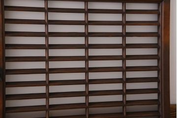 すりガラス　アンティーク　小さなガラス戸(明り取り・窓)4枚セット