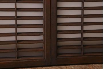 すりガラス　アンティーク　小さなガラス戸(明り取り・窓)4枚セット