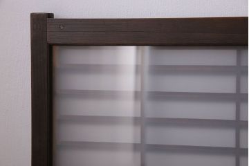 すりガラス　アンティーク　小さなガラス戸(明り取り・窓)4枚セット