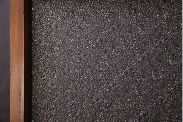 アンティーク　レトロな古い木味のダイヤガラス入り引き戸2枚セット(窓)(2)