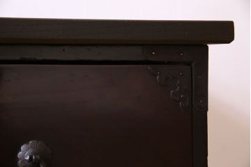 アンティーク家具　明治期　前面欅材　天板・脚付き!仙台箪笥ローボード(衣装箪笥)(1)