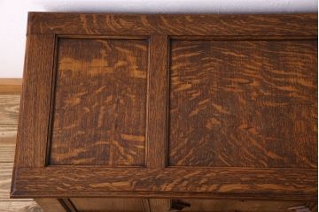 アンティーク雑貨　英国アンティーク　オーク材　上質で大きなブランケットボックス(収納箱)