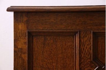 アンティーク雑貨　英国アンティーク　オーク材　上質で大きなブランケットボックス(収納箱)