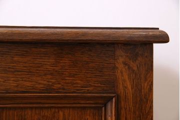 アンティーク雑貨　英国アンティーク　オーク材　上質で大きなブランケットボックス(収納箱)