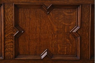 アンティーク雑貨　英国アンティーク　オーク材　上質で大きなブランケットボックス(収納箱)