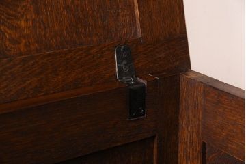 アンティーク雑貨　英国アンティーク　オーク材　上質で大きなブランケットボックス(収納箱)