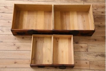 アンティーク家具　古民具・骨董　玉杢　上手物　共縁　前面欅材!仙台姫箪笥(仙台箪笥)
