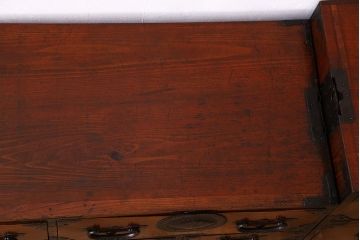 アンティーク家具　古民具・骨董　玉杢　上手物　共縁　前面欅材!仙台姫箪笥(仙台箪笥)