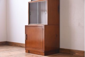 アンティーク家具　激レアサイズ!マカボニー材製のスタッキングブックケース(本箱)