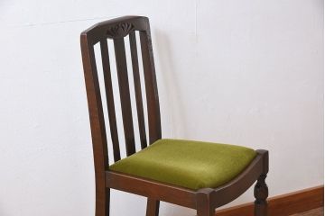 アンティーク家具　イギリスアンティーク　オーク材製の上品なダイニングチェア(椅子)(2)