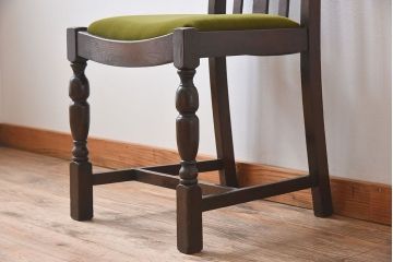 アンティーク家具　イギリスアンティーク　オーク材製の上品なダイニングチェア(椅子)(2)