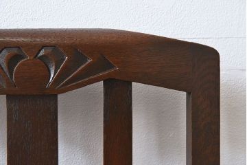 アンティーク家具　イギリスアンティーク　オーク材製の上品なダイニングチェア(椅子)(2)