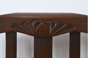 アンティーク家具　イギリスアンティーク　オーク材製の上品なダイニングチェア(椅子)(3)