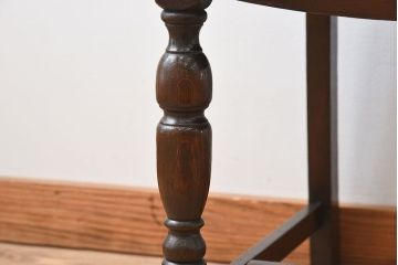 アンティーク家具　イギリスアンティーク　オーク材製の上品なダイニングチェア(椅子)(3)