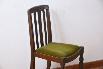 アンティーク家具　イギリスアンティーク　オーク材製の上品なダイニングチェア(椅子)