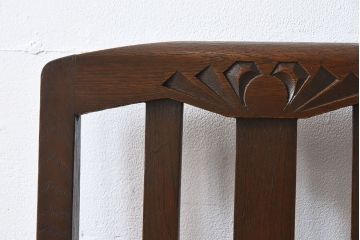 アンティーク家具　イギリスアンティーク　オーク材製の上品なダイニングチェア(椅子)