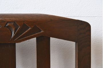 アンティーク家具　イギリスアンティーク　オーク材製の上品なダイニングチェア(椅子)