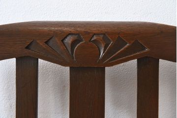 アンティーク家具　イギリスアンティーク　オーク材製の上品なダイニングチェア(椅子)