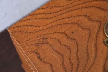 アンティーク雑貨　レトロデザイン　古い学校で使われていた小物入れ(木箱・収納箱)