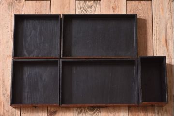 アンティーク雑貨　総欅材　和製アンティーク　酒田　裁縫箱