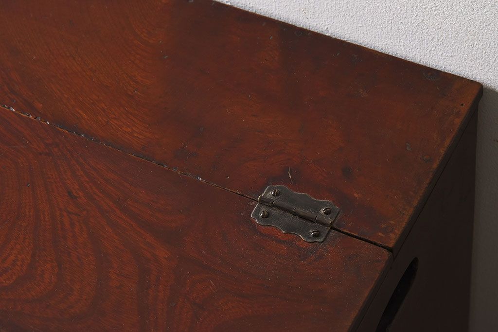 アンティーク雑貨　総欅材　和製アンティーク　酒田　裁縫箱