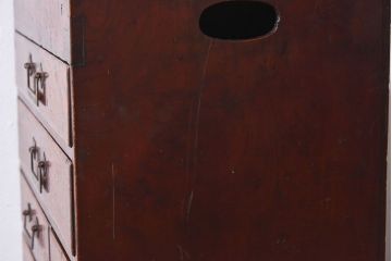 アンティーク雑貨　総欅材　和製アンティーク　酒田　裁縫箱