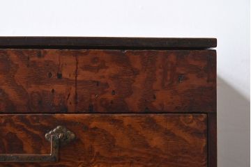 アンティーク雑貨　総欅材　和製アンティーク　酒田　裁縫箱