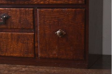 アンティーク雑貨　総欅材　和製アンティーク　酒田　裁縫箱