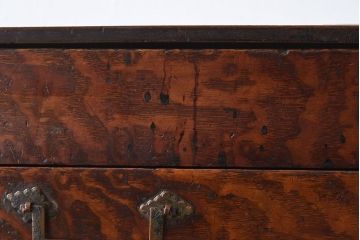 アンティーク雑貨　総欅材　和製アンティーク　酒田　裁縫箱