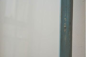 すりガラス入り!レトロデザイン　シンプルなペイントガラス戸2枚セット(窓)